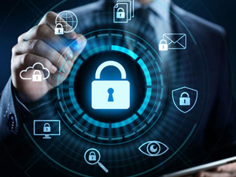 Biểu tượng thu thập dữ liệu và bảo mật tại 123b